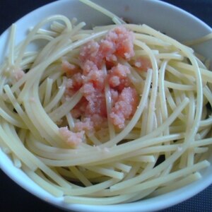 混ぜるだけ＊簡単めんたいこパスタ